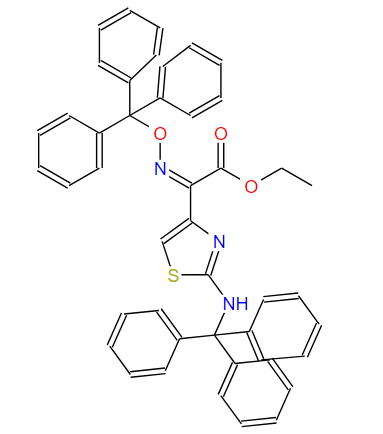 （Z） -2-[2-（三酰氨基）噻唑-4-基]-2-（三丁氧基氨基）乙酸乙酯,(Z)-2-[2-(TritylaMino)thiazol-4-yl]-2-(trityloxyiMino)acetic Acid Ethyl Ester
