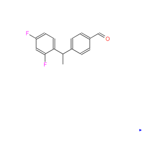 4-（1-（2,4-二氟苯基）乙基）苯甲醛,4-(1-(2,4-difluorophenyl)ethyl)benzaldehyde