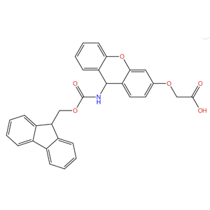 XAL linker,2-[[9-[[(9H-Fluoren-9-ylmethoxy)carbonyl]amino]-9H-xanthen-3-yl]oxy]acetic acid