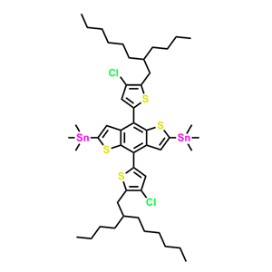 (4,8-二(4-氯-5-(2-丁基辛基)噻吩-2-基)苯并[1,2-b:4,5-b']二噻吩-2,6-二基)双三甲基锡