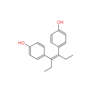 己烯雌酚；(E)-3,4-双(4-羟苯基)3-亚己基,Diethylstilbestrol