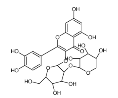 槲皮素-3-O-桑布双糖苷,Quercetin 3-sambubioside