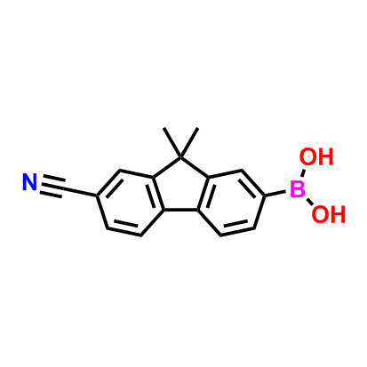 (7-氰基-9,9-二甲基-9H-芴-2-基)硼酸,(7-cyano-9,9-dimethyl-9H-fluoren-2-yl)boronic acid