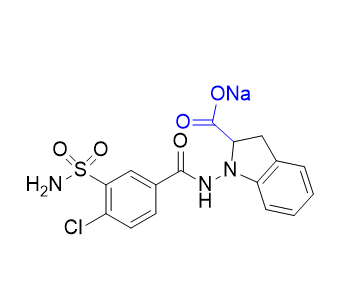 吲達(dá)帕胺雜質(zhì)07,sodium 1-(4-chloro-3-sulfamoylbenzamido)indoline-2-carboxylate