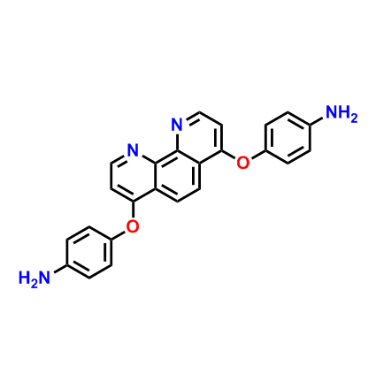 4,4'-((1,10-菲咯啉-4,7-二基)双(氧)二苯胺,Benzenamine, 4,4'-[(1,10-phenanthroline-4,7-diyl)bis(oxy)]bis-