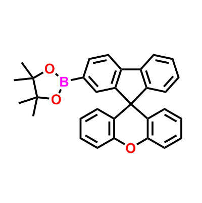 2-硼酸频哪醇酯螺[9H-芴-9,9′-[9H]氧杂蒽,2-(4,4,5,5-Tetramethyl-1,3,2-dioxaborolan-2-yl)spiro[9H-fluorene-9,9′-[9H]xanthene