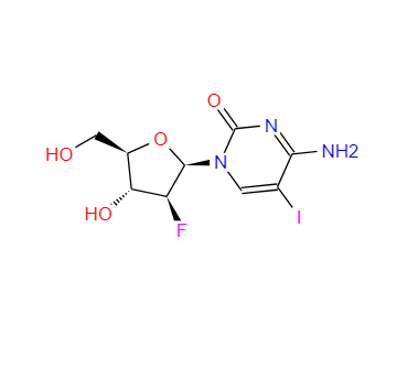 4-氨基-1-((2R,3S,4R,5R)-3-氟-4-羟基-5-(羟甲基)四氢呋喃-2-基)-5-碘嘧啶-2(1H)-酮,Fiacitabine