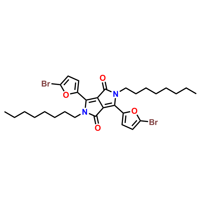 3,6-雙（5-溴呋喃-2-基）-2,5-二辛基-2,5-二氫吡咯并[3,4-c]吡咯-1,4-二酮,3,6-bis(5-bromofuran-2-yl)-2,5-dioctyl-2,5-dihydropyrrolo[3,4-c]pyrrole-1,4-dione