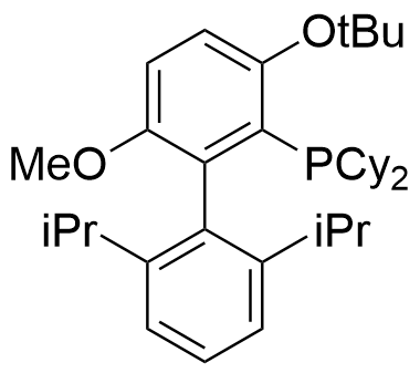 2-(二環(huán)己基膦)-3-叔丁氧基-6-甲氧基-2',6'-二異丙基-1,1'-聯(lián)苯,Phosphine, dicyclohexyl[3-(1,1-dimethylethoxy)-6-methoxy-2',6'-bis(1-methylethyl)[1,1'-biphenyl]-2-yl]-