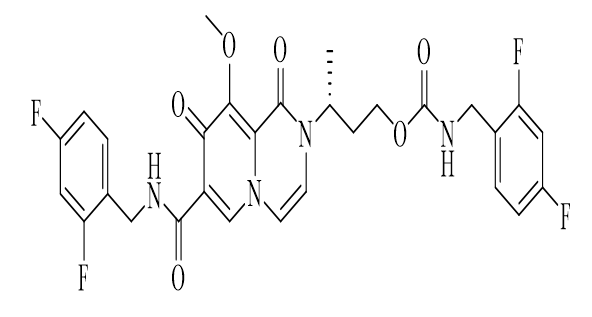 (R) -3-(7-((2,4-二氟芐基)氨基甲?；? -9-甲氧基 -1,8-二氧基 -1,8-二氫 -2H- 吡啶[1,2-a ]吡嗪 -2-基)丁基(2,4-二氟芐基)氨基甲酸酯,(R)-3-(7-((2,4-difluorobenzyl)carbamoyl)-9-methoxy-1,8-dioxo-1,8-dihydro-2H-pyrido[1,2-a]pyrazin-2-yl)butyl (2,4-difluorobenzyl)carbamate