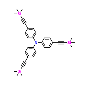 Benzenamine,4-[(trimethylsilyl)ethynyl]-N,N-bis[4-[(trimethylsilyl)ethynyl]phenyl]-