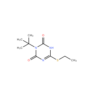 3-叔丁基-6-(乙硫基)-1,3,5-三嗪-2,4(1H,3H)-二酮,1,3,5-Triazine-2,4(1H,3H)-dione, 3-(1,1-dimethylethyl)-6