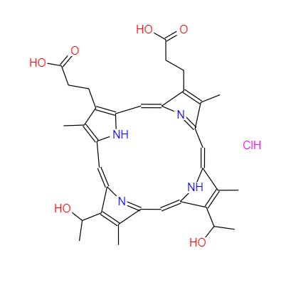 血卟啉二鹽酸鹽,Hematoporphyrin dihydrochloride