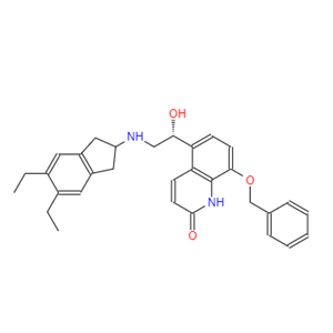 茚达特罗中间体,(R)-8-benzyloxy-5-[2-(5,6-diethyl-indan-2-ylamino)-1-hydroxy-ethyl]-1H-quinolin-2-one