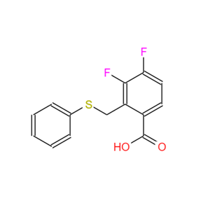 3,4-二氟-2-((苯硫基)甲基)苯甲酸
