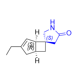 米洛巴林杂质07,(1R,5S,6S)-3-ethylspiro[bicyclo[3.2.0]heptane-6,3'-pyrrolidin]-3-en-5'-one