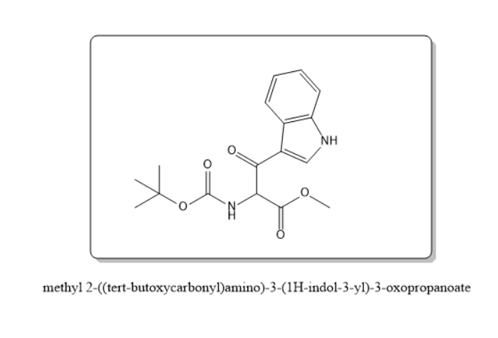 2-((叔丁氧羰基）氨基)-3-(1H-吲哚-3-基)-3-氧代丙酸甲酯,methyl 2-((tert-butoxycarbonyl)amino)-3-(1H-indol-3-yl)-3-oxopropanoate