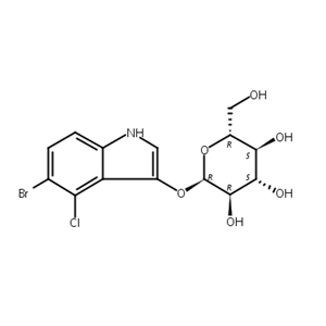 5-溴-4-氯-3-吲哚-α-D-吡喃葡萄糖苷,5-Bromo-4-chloro-3-indolyl-a-D-glucopyranoside