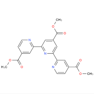 2,2':6',2''-三联吡啶-4,4',4"-三甲酸甲酯  Trimethyl 2,2':6',2"-terpyridine-4,4',4''-tricarboxylate  330680-46-1 克级供货，可按需分装  