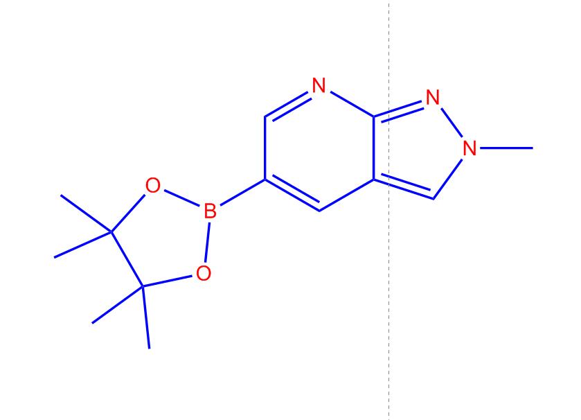 2-甲基-5-(4,4,5,5-四甲基-1,3,2-二氧硼杂环戊烷-2-基)-2H-吡唑并[3,4-b]吡啶,2-Methyl-5-(4,4,5,5-tetramethyl-1,3,2-dioxaborolan-2-yl)-2H-pyrazolo[3,4-b]pyridine