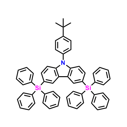 9-(4-叔丁基苯基)-3,6-双(三苯基硅基)-9H-咔唑,9-(4-(tert-Butyl)phenyl)-3,6-bis(triphenylsilyl)-9H-carbazole