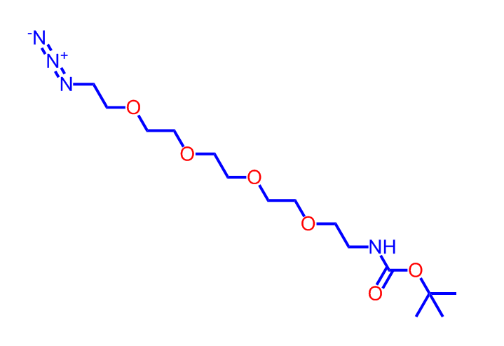 叠氮-五聚乙二醇-叔丁氧羰基,Azido-PEG4-NHBoc