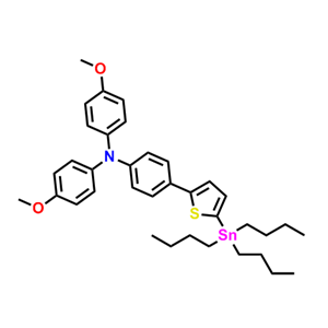 4-甲氧基-N-（4-甲氧苯基）-N-（-4-（5-（三丁基锡基）噻吩-2-基）苯基）苯胺