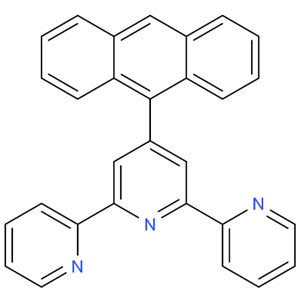 4-(9-蒽基)-2,2':6',2''-三联吡啶  4'-anthracen-9-yl-2,2':6',2''-terpyridine 163087-28-3 公斤级供货，可按需分装 