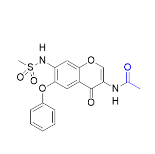 艾拉莫德杂质12,N-(7-(methylsulfonamido)-4-oxo-6-phenoxy-4H-chromen-3-yl)acetamide