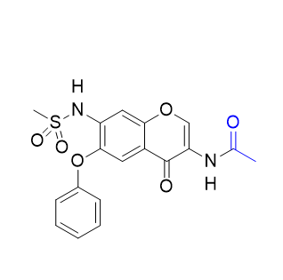 艾拉莫德雜質(zhì)12,N-(7-(methylsulfonamido)-4-oxo-6-phenoxy-4H-chromen-3-yl)acetamide