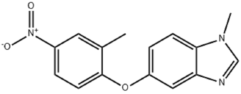 ERBBR抑制劑,1-methyl-5-(2-methyl-4-nitrophenoxy)-1H-benzo[d]imidazole