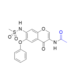 艾拉莫德杂质12,N-(7-(methylsulfonamido)-4-oxo-6-phenoxy-4H-chromen-3-yl)acetamide