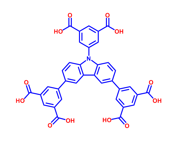 2,7,9-三(3,5-二羧基苯基)咔唑,1,3-Benzenedicarboxylic acid, 5,5',5''-(9H-carbazole-3,6,9-triyl)tris-