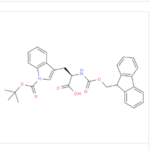 N-芴甲氧羰酰-色氨酸(叔丁氧羰酰),Fmoc-Trp(Boc)-OH