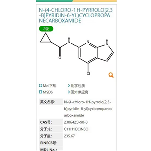 N-(4-chloro-1H-pyrrolo[2,3-b]pyridin-6-yl)cyclopropanecarboxamide