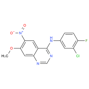N-(3-氯-4-氟苯基)-7-甲氧基-6-硝基喹唑啉-4-胺（179552-74-0）