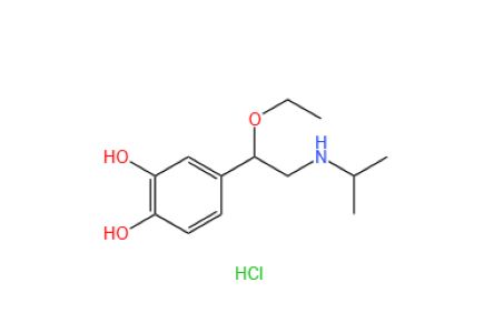 1,2-Benzenediol, 4-[1-ethoxy-2-[(1-methylethyl)amino]ethyl]-, hydrochloride