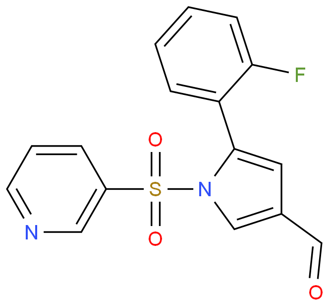 沃诺拉赞,5-(2-fluorophenyl)-1-(3-pyridinylsulfonyl)-1H-Pyrrole-3-carboxaldehyde