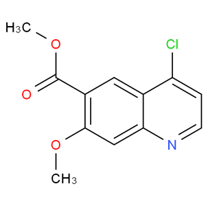 4-氯-7-甲氧基喹啉-6-羧酸甲酯（205448-66-4）