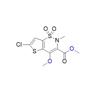 氯諾昔康雜質(zhì)11,methyl 6-chloro-4-methoxy-2-methyl-2H-thieno[2,3-e][1,2]thiazine-3-carboxylate 1,1-dioxide