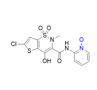 氯诺昔康杂质21,2-(6-chloro-4-hydroxy-2-methyl-1,1-dioxido-2H-thieno[2,3-e][1,2]thiazine-3-carboxamido)pyridine 1-oxide