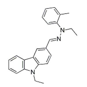 9-乙基咔唑-3-甲醛-N-乙基-N-邻甲苯基腙,9-ETHYL-3-[N-ETHYL-N-(O-TOLYL)HYDRAZONOMETHYL]CARBAZOLE