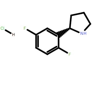 (S)-2-(2,5-二氟苯基)吡咯烷盐酸盐,(S)-2-(2,5-Difluorophenyl)pyrrolidine hydrochloride