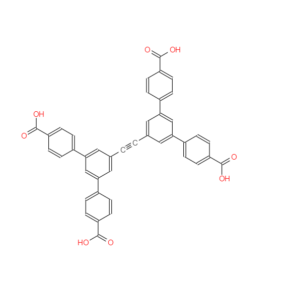 5′,5′′′′-(1,2-Ethynediyl)bis[[1,1′:3′,1′′-terphenyl]-4,4′′-dicarboxylic acid],5′,5′′′′-(1,2-Ethynediyl)bis[[1,1′:3′,1′′-terphenyl]-4,4′′-dicarboxylic acid]