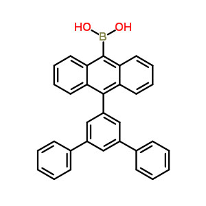 10-(1,1':3',1''-三联苯-5'-基)蒽-9-硼酸,[10-(1,1':3',1''-Terphenyl-5'-yl)-9-anthryl]boronic acid