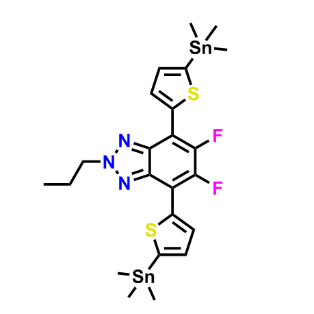 5,6-二氟-2-丙基-4,7-双[5-(三甲基锡)-2-噻吩基)-2H-苯并[D][1,2,3]-三氮唑,BTZ2F3-2ThSn