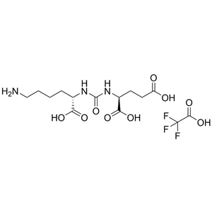 (S)-5-carboxy-5-(3-((S)-13-dicarboxypropyl)ureido)pentan-1-amine trifluoroacetate salt