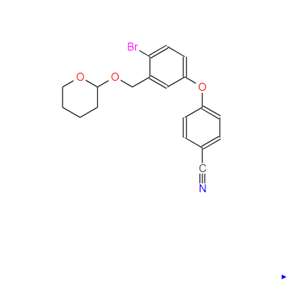 4- [4-溴-3-(四氢 - 吡喃-2-基氧基甲基) - 苯氧基] - 苄腈,4-{4-Bromo-3-[(tetrahydro-2H-pyran-2-yloxy)methyl]phenoxy}benzonitrile