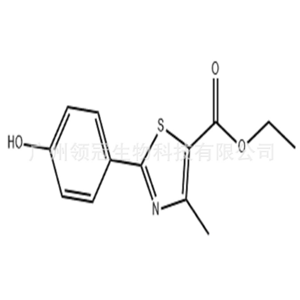 2-(4-羟基苯基)-4-甲基噻唑-5-甲酸乙酯     CAS:161797-99-5