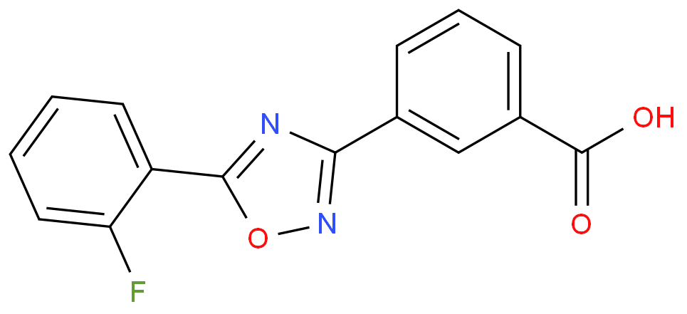 3-[5-(2-氟苯基)-1,2,4-惡二唑-3-基]苯甲酸,Benzoic acid,3-[5-(2-fluorophenyl)-1,2,4-oxadiazol-3-yl]-